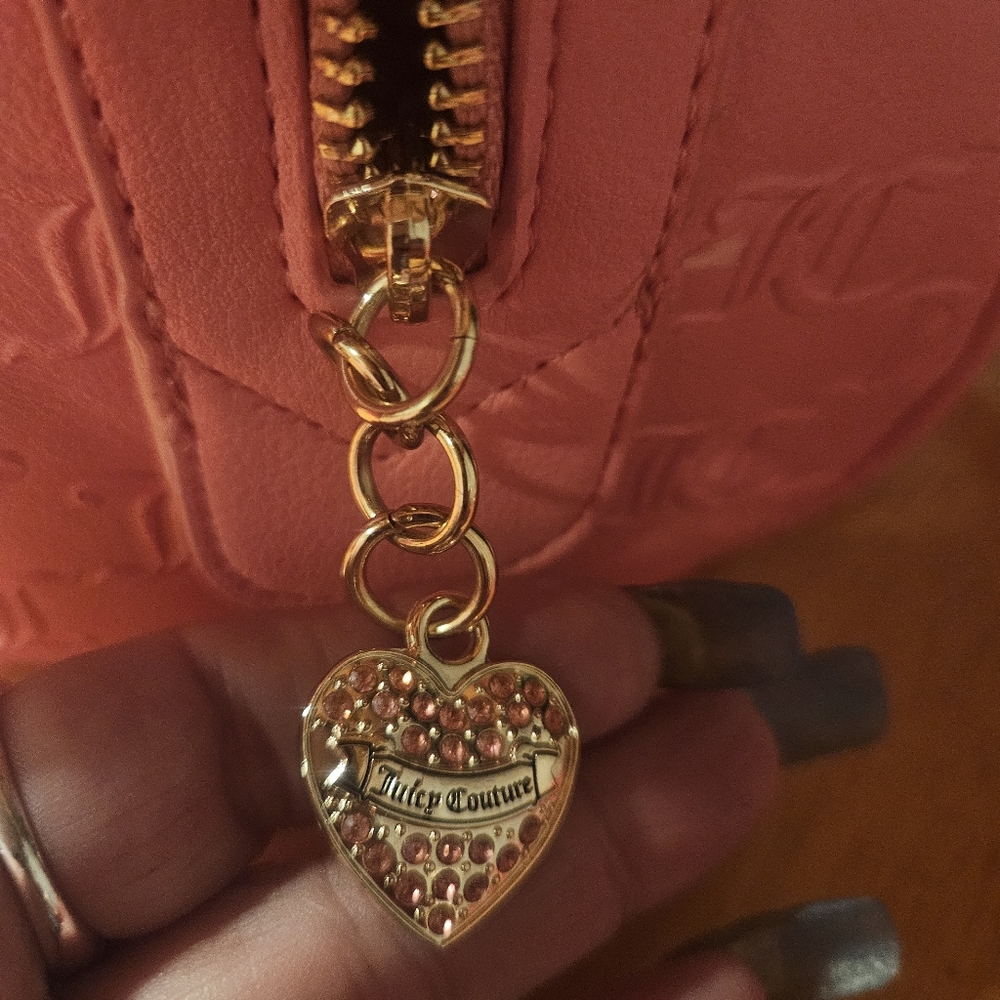 Juicy Couture Pink Embossed Satchel with Gold Hardware - Picture 8 of 9